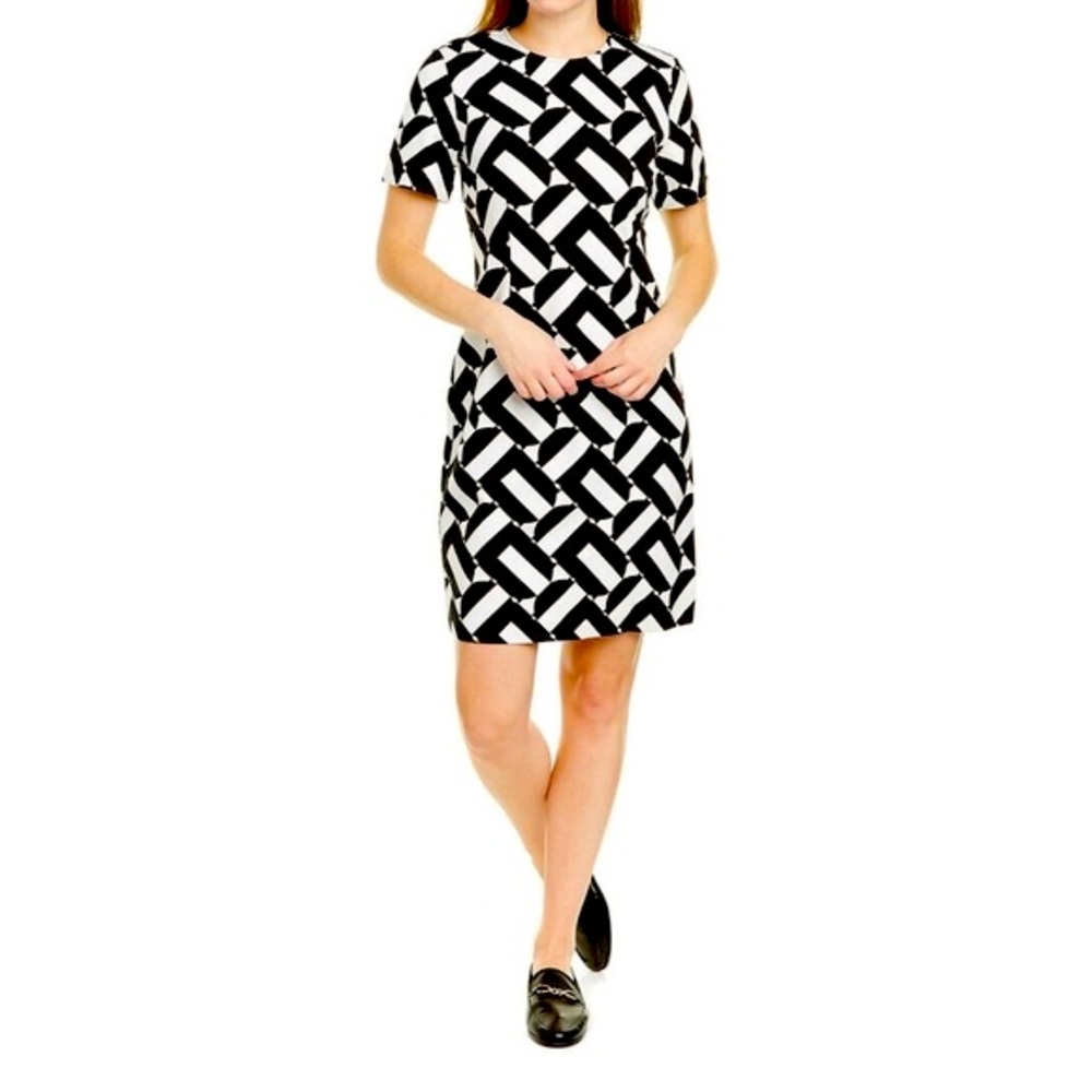 TRINA TURK ~ GEOMETRIC SHORT MINI DRESS - Picture 5 of 6